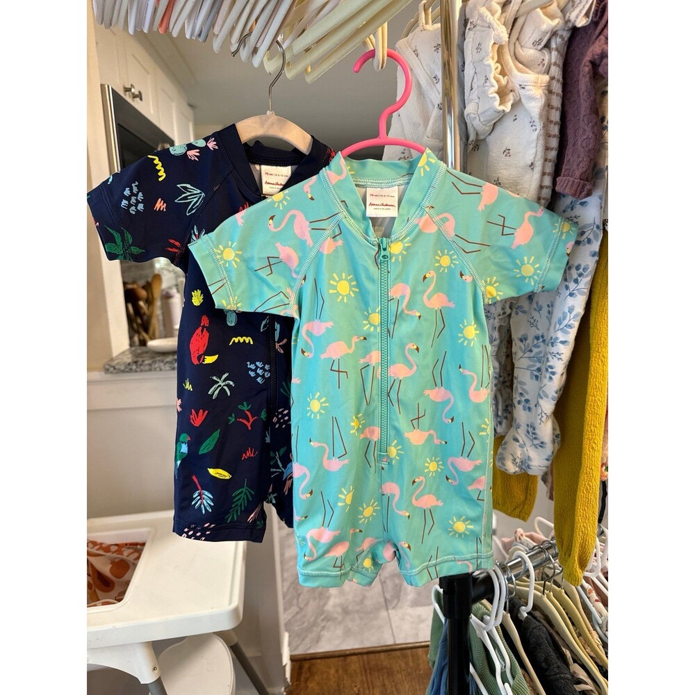 Hanna Andersson Swimsuit Rashguards Bundle of 2! 6-9m